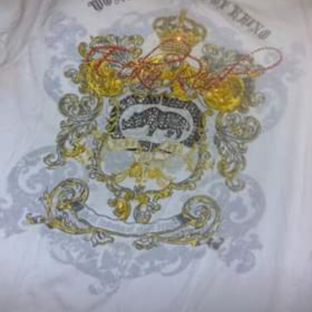 Ecko White Rimestones Tee